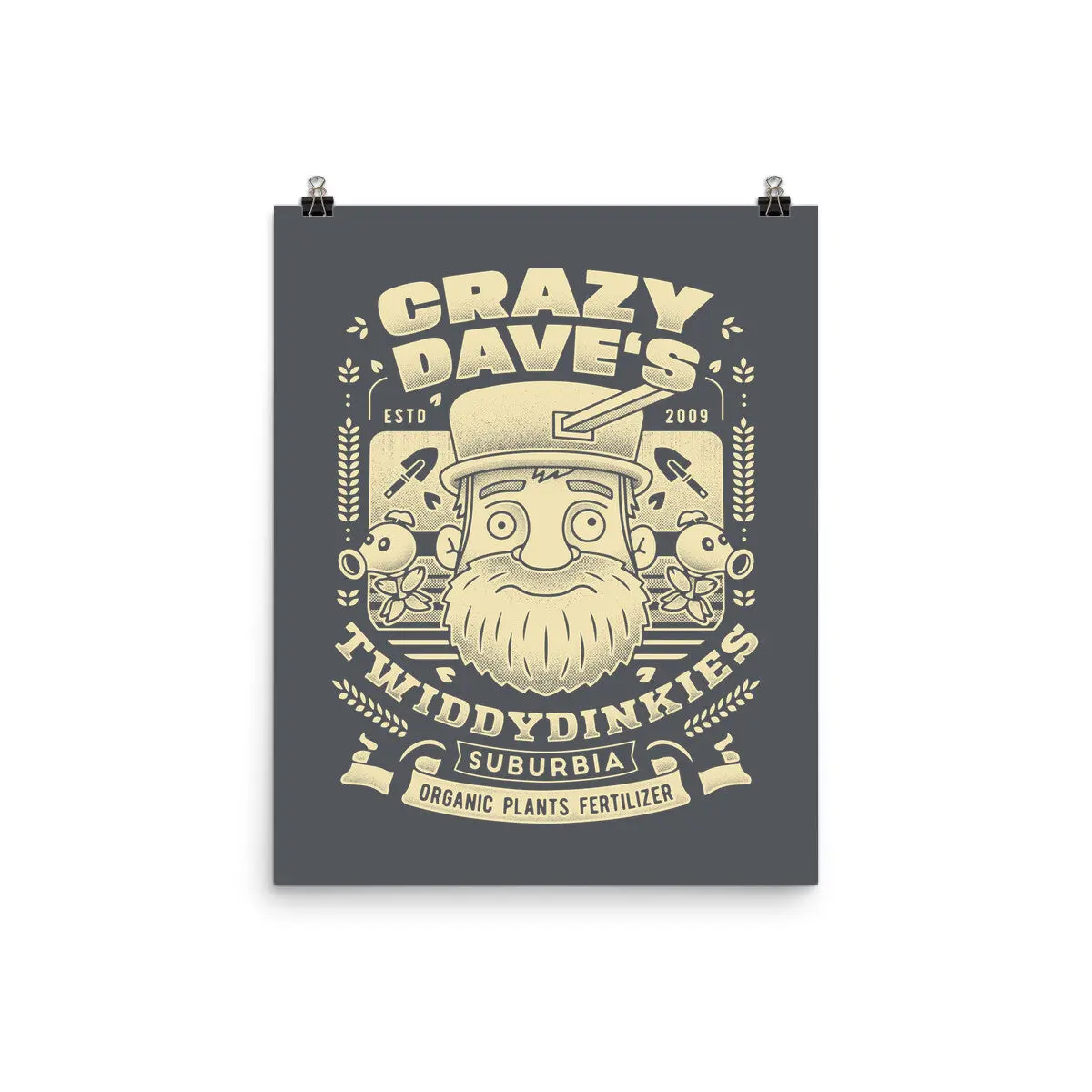 Crazy Dave Emblem Grunge 7