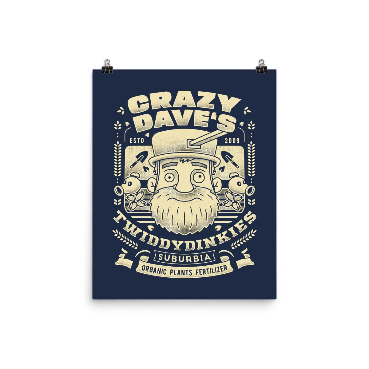Crazy Dave Emblem Grunge 4