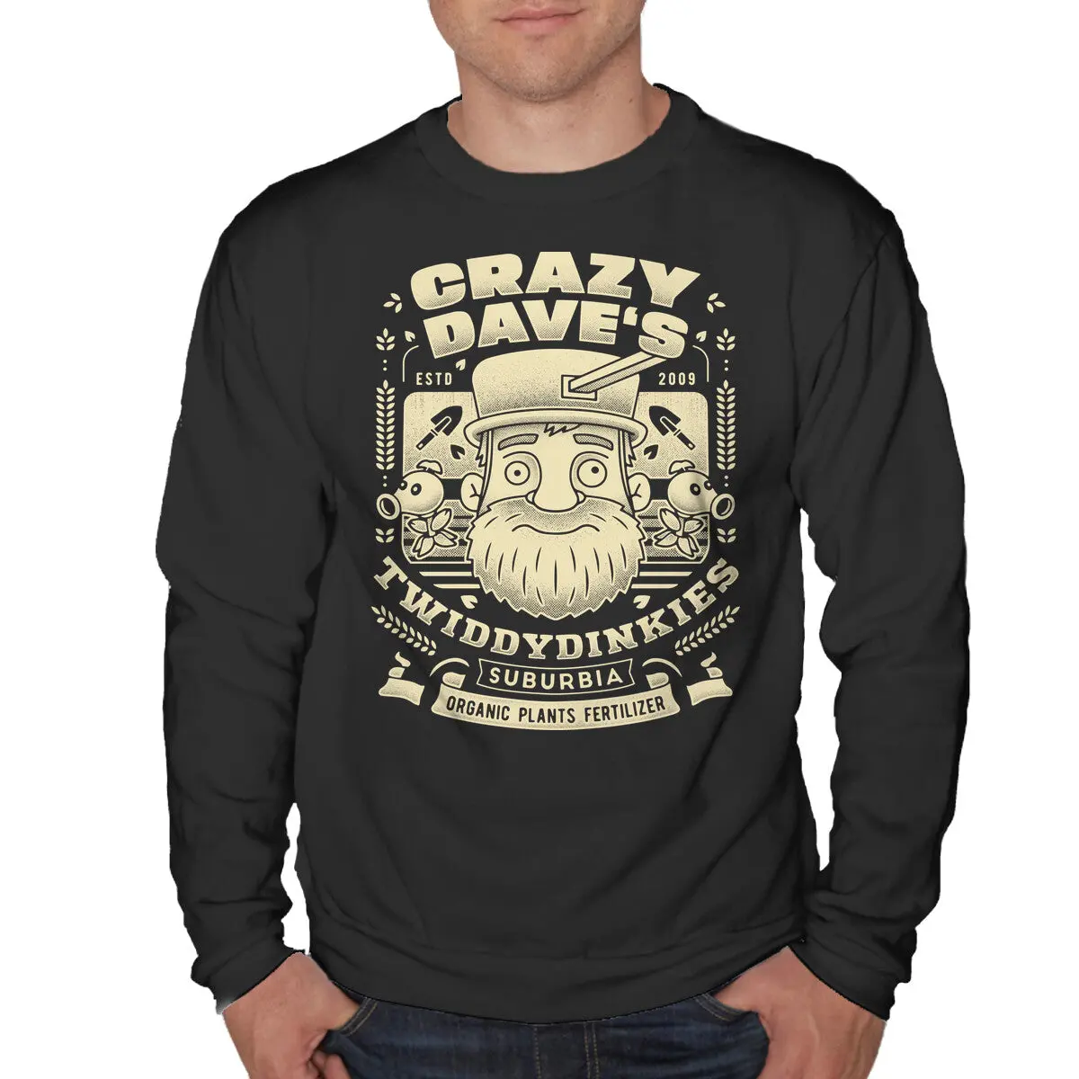 Crazy Dave Emblem Grunge 1
