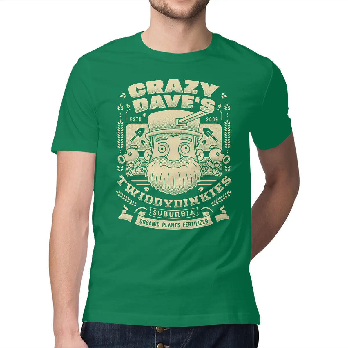 Premium Grunge T-Shirt Featuring Crazy Dave Emblem - Image 17
