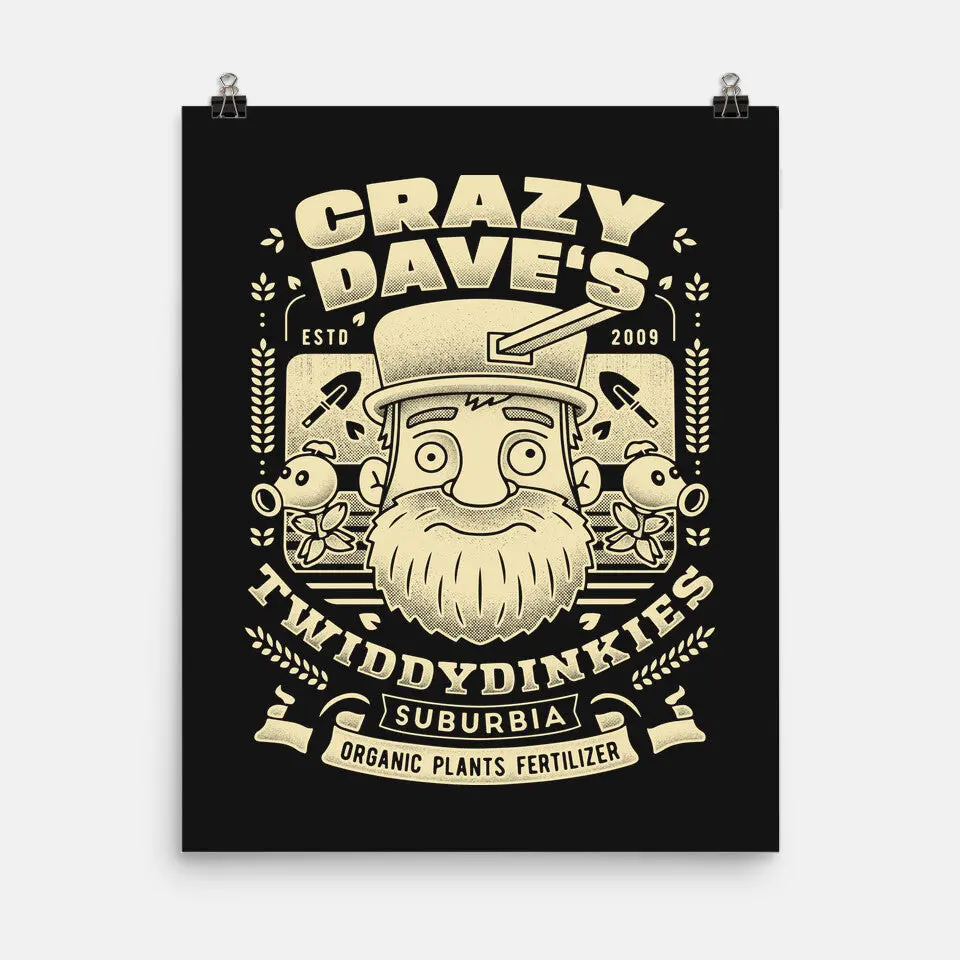 Crazy Dave Emblem Grunge 2