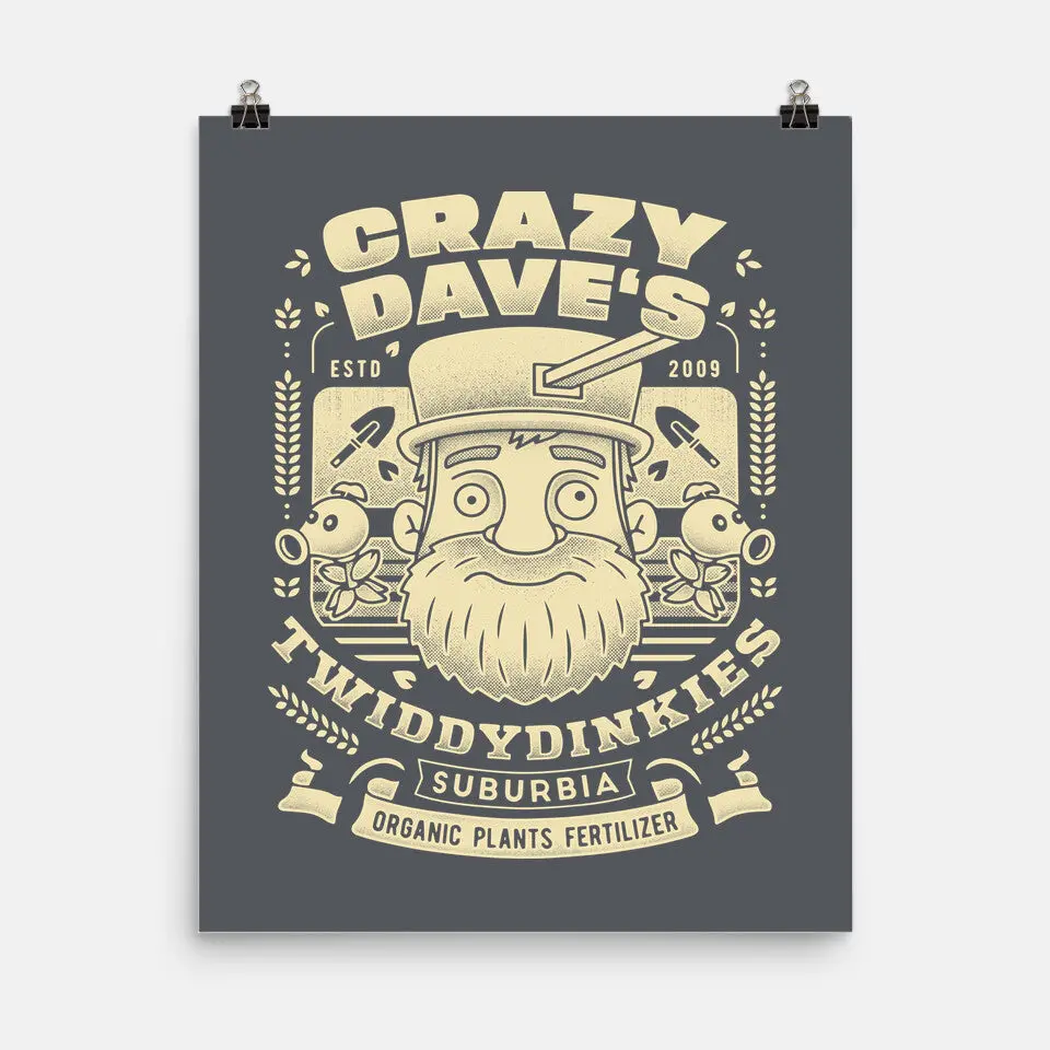 Crazy Dave Emblem Grunge 8