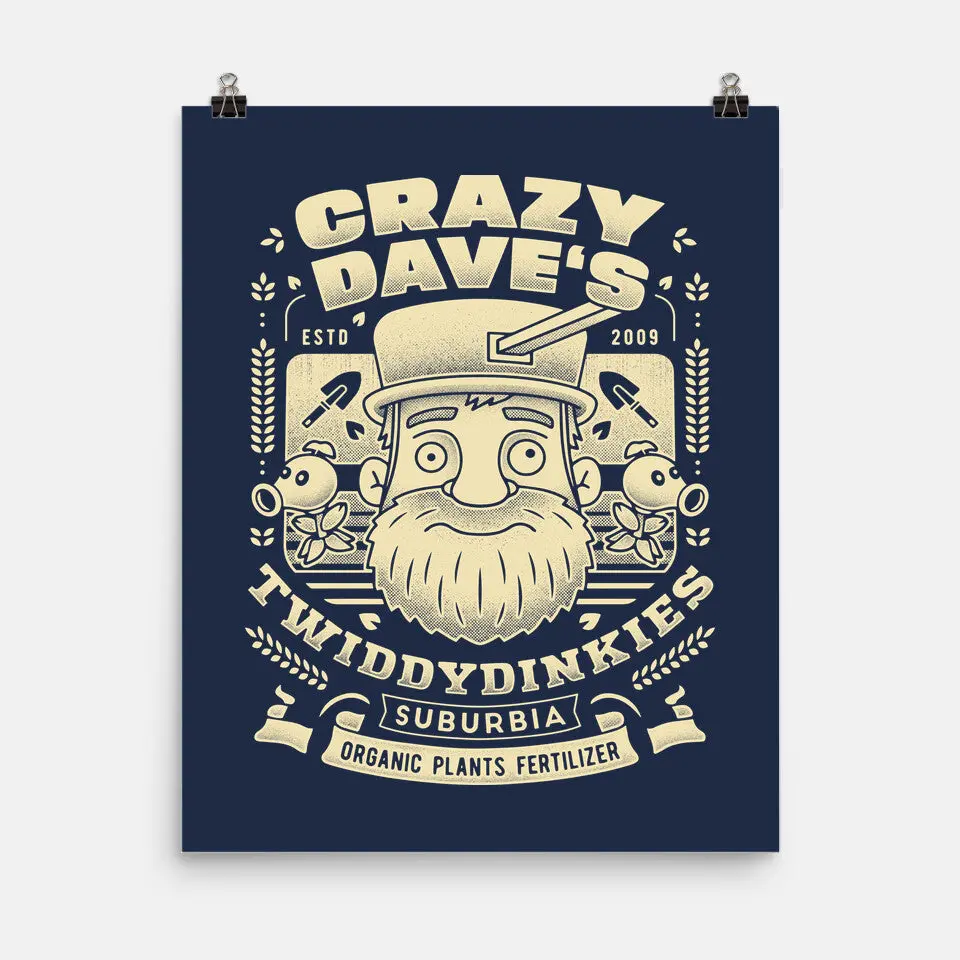 Crazy Dave Emblem Grunge 5