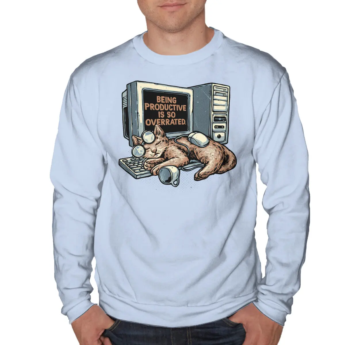 Overrated Productivity Sweatshirt - Image 4