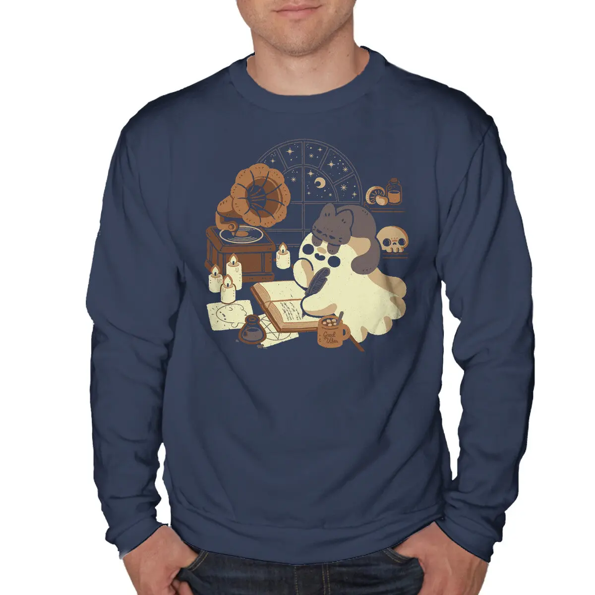 Ghost Lofi Sweatshirt for Men and Women - Image 4