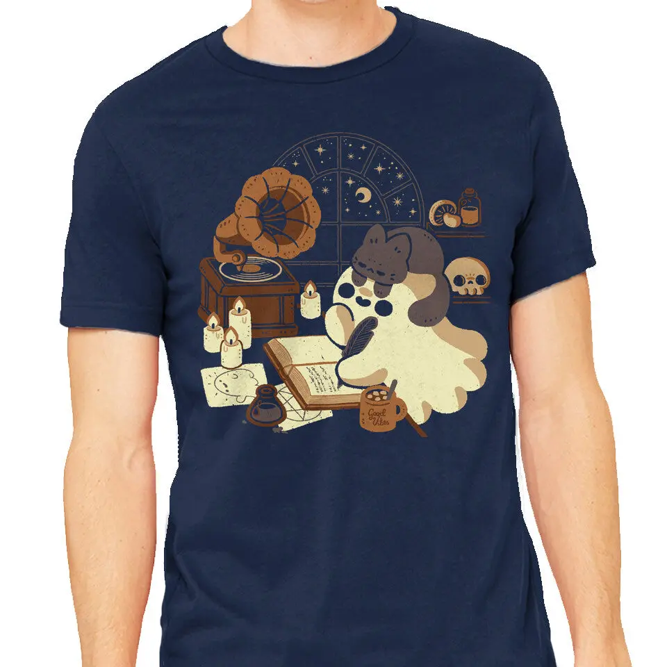 Ghost-Themed Lofi T-Shirt for Men - Image 5