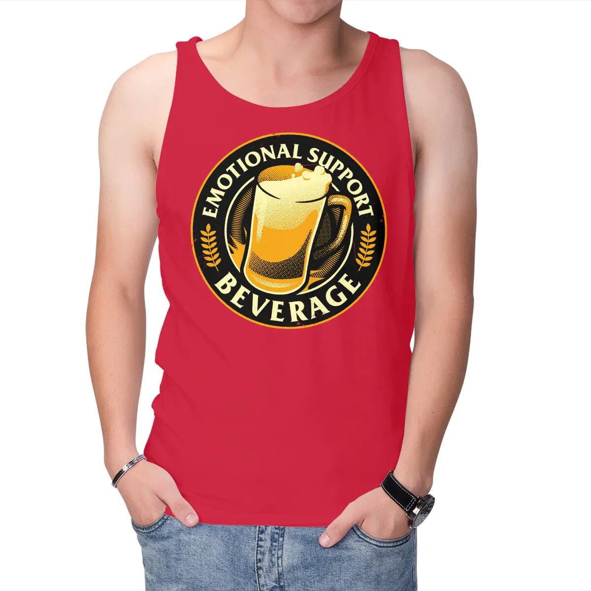 Emotional Support Beer T-Shirt - Image 7