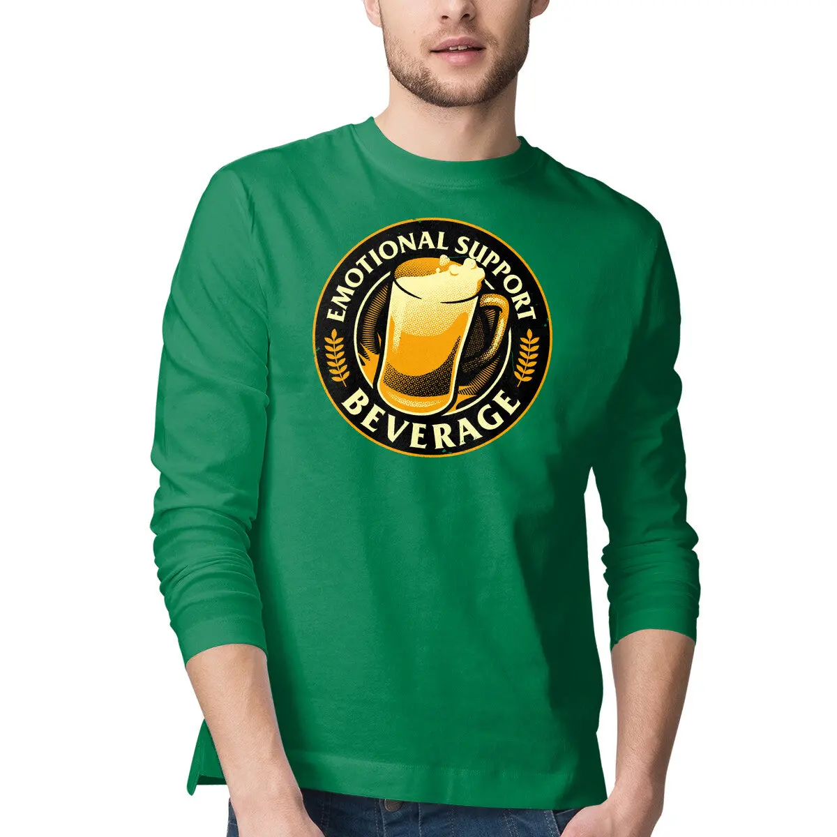 Emotional Support Beer T-Shirt for Men - Image 10