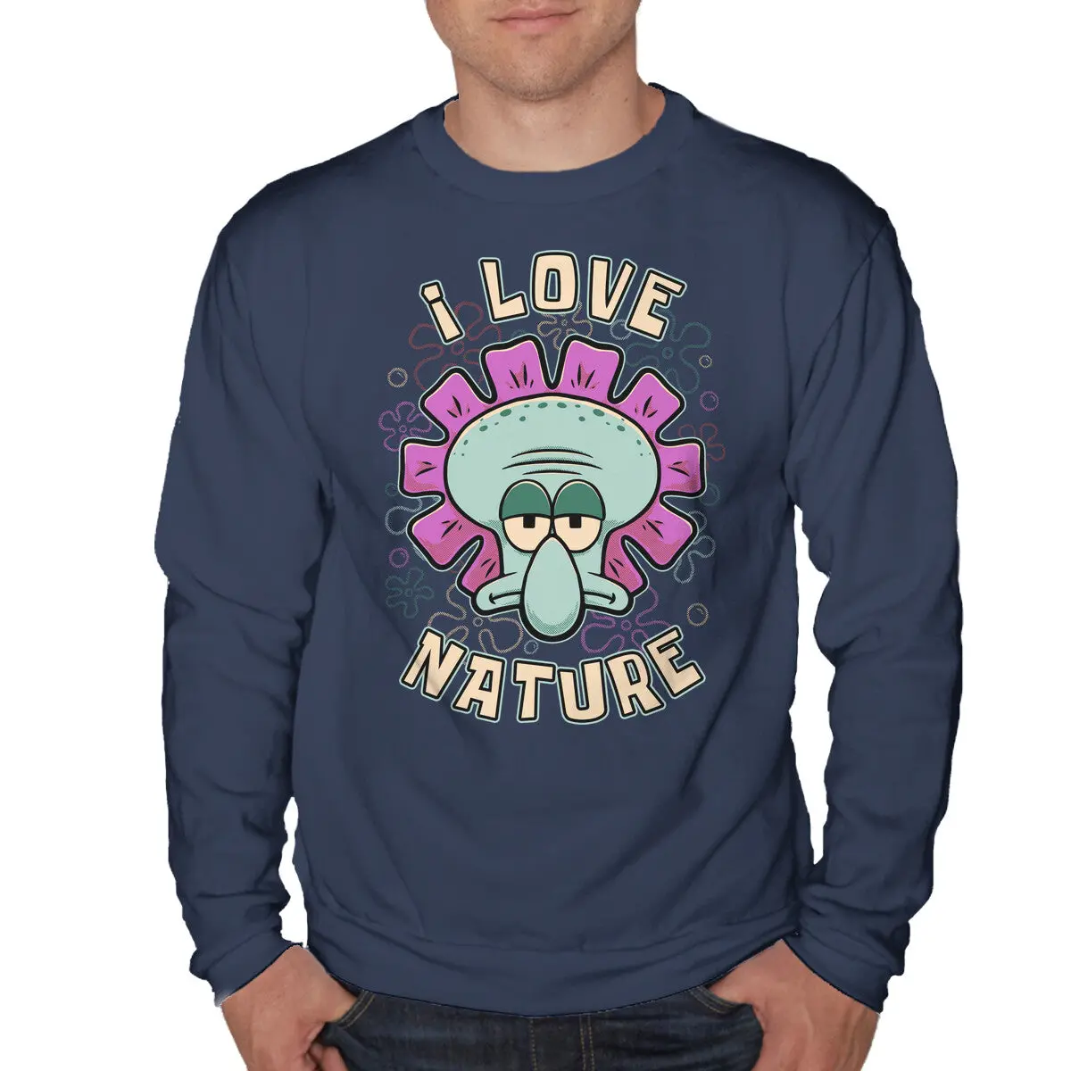 Spring Squid Flower Sweatshirt for Unisex Wear - Image 7