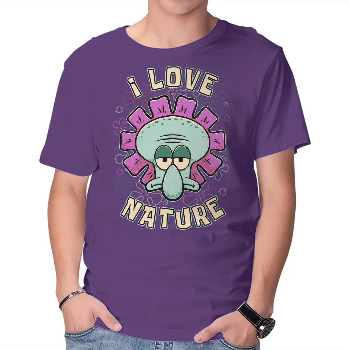 Squid Flower Print Cotton T-Shirt – Spring Collection - Image 13