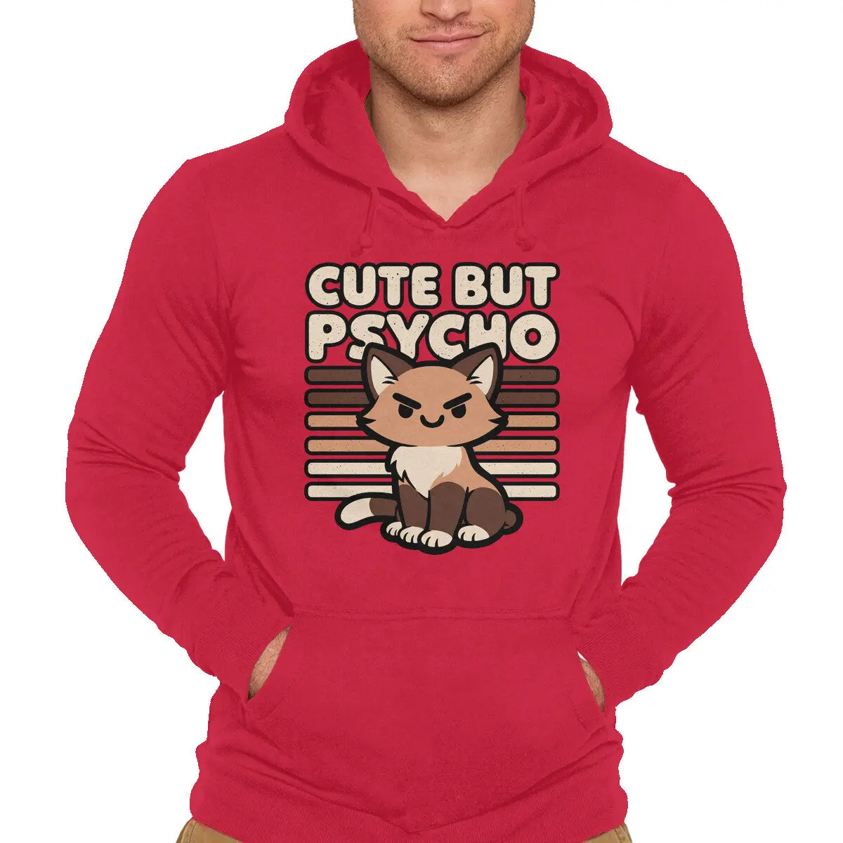 Ironic Cat Pullover Sweatshirt - Image 10