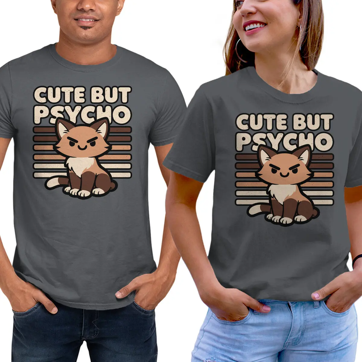 Ironic Cat Graphic T-Shirt - Image 9