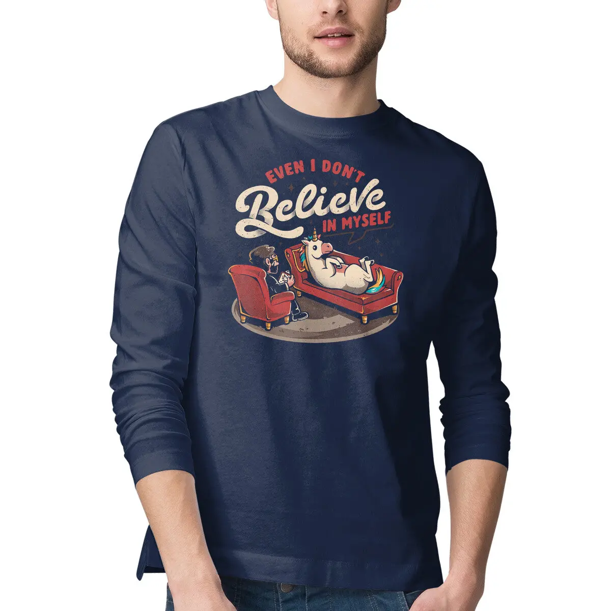 Skeptical Humor Long Sleeve T-Shirt - Image 4