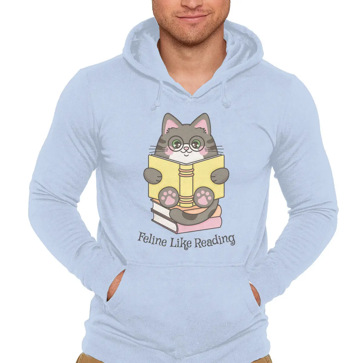 Cat-Themed Reading Sweatshirt - Image 4