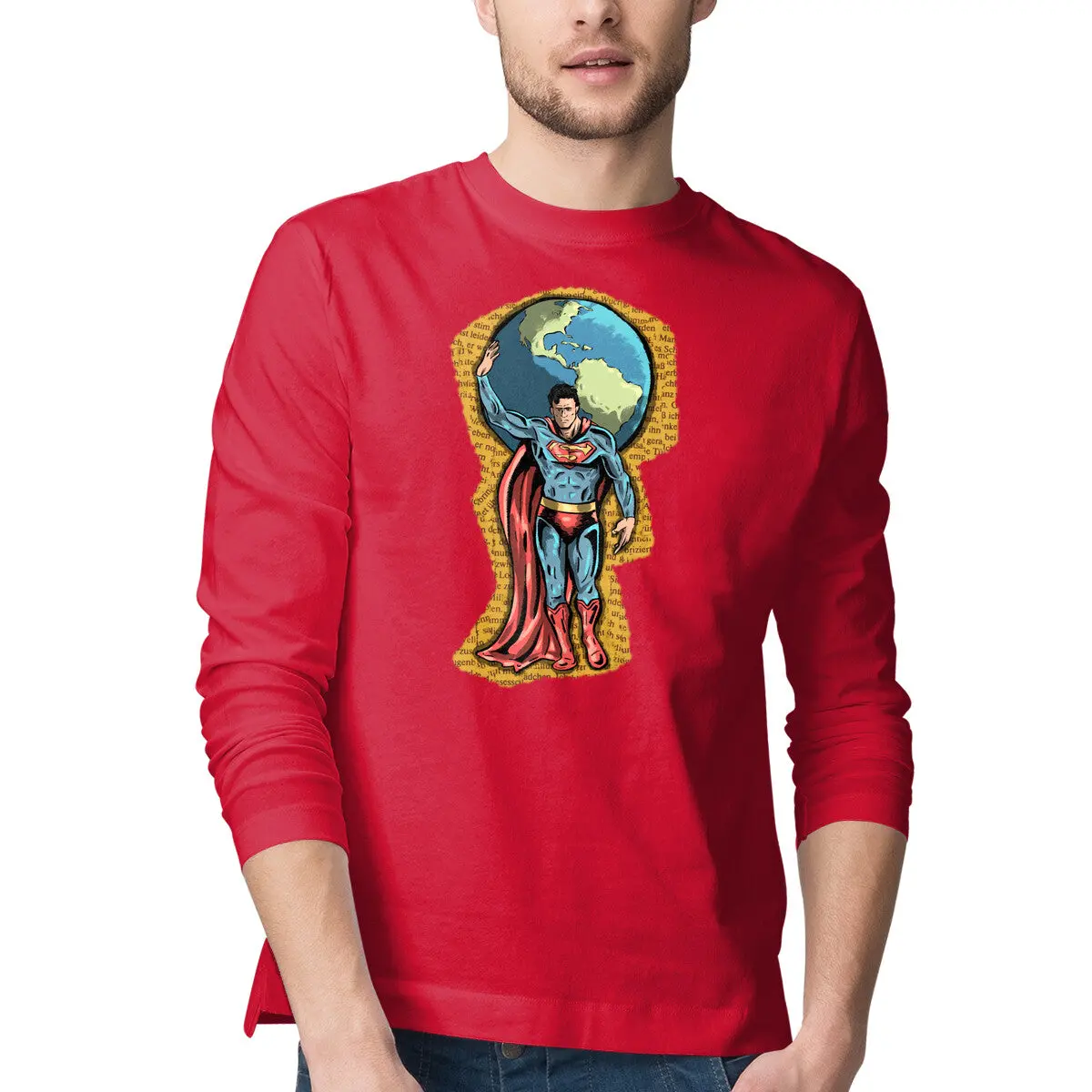 Weight of the World Long Sleeve T-Shirt for Men - Image 10