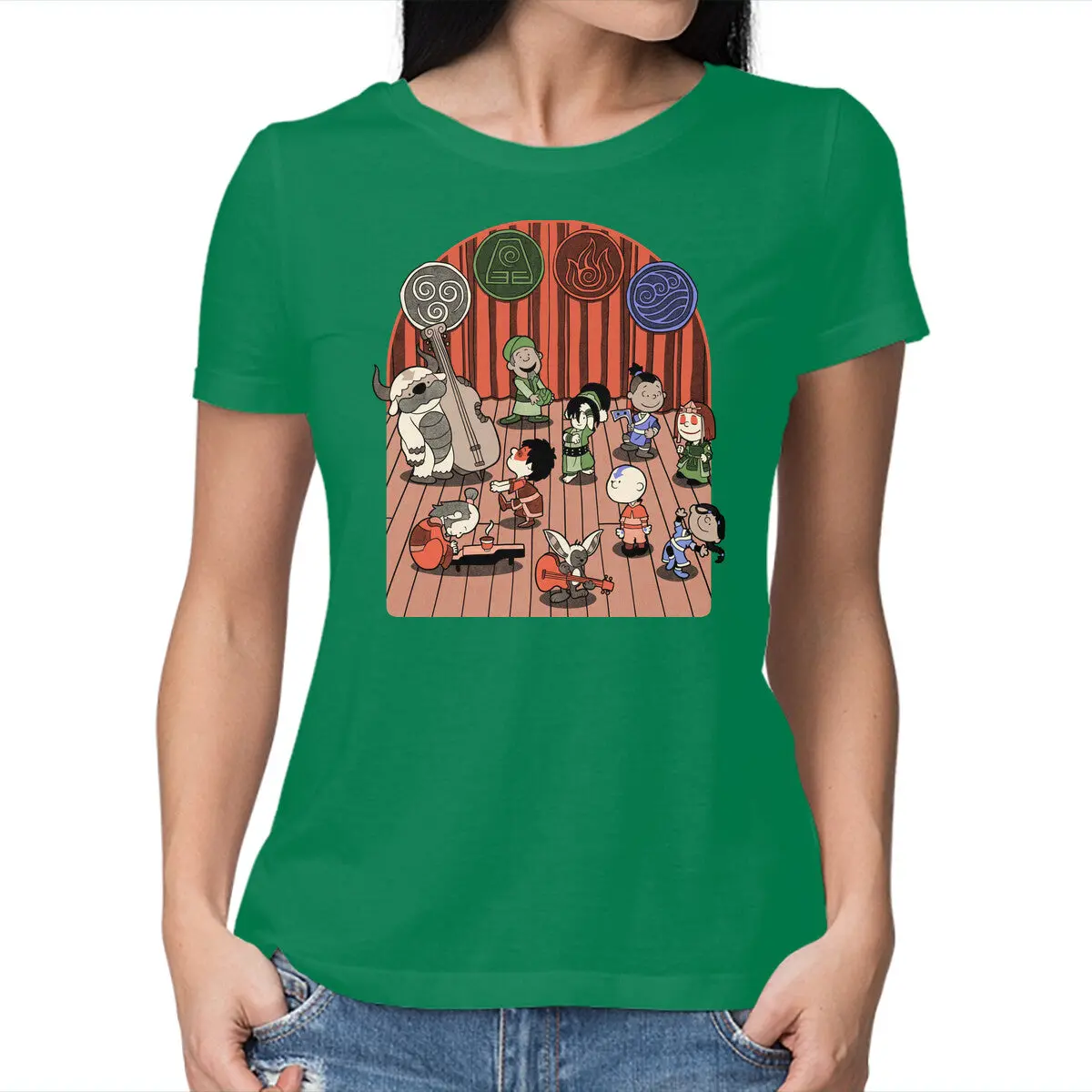 Women's Basic Elemental Animation T-Shirt - Image 13
