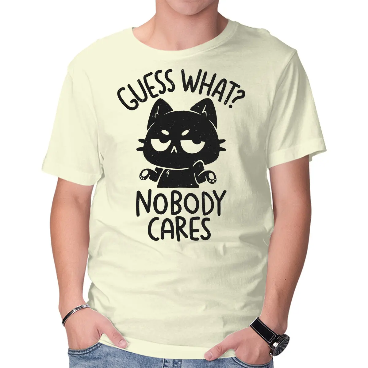 Nobody Cares Slogan T-Shirt - Image 13
