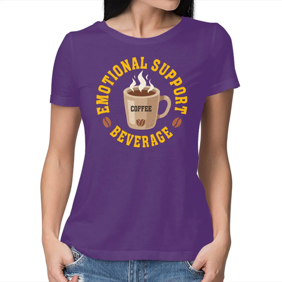 Coffee-Themed Emotional Support T-Shirt - Image 13