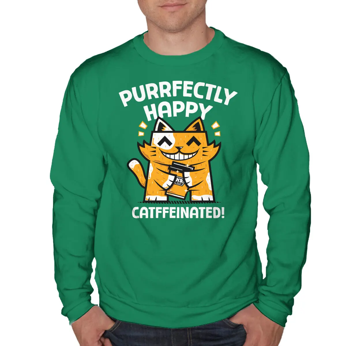 Purrfectly Happy Sweatshirt - Image 7
