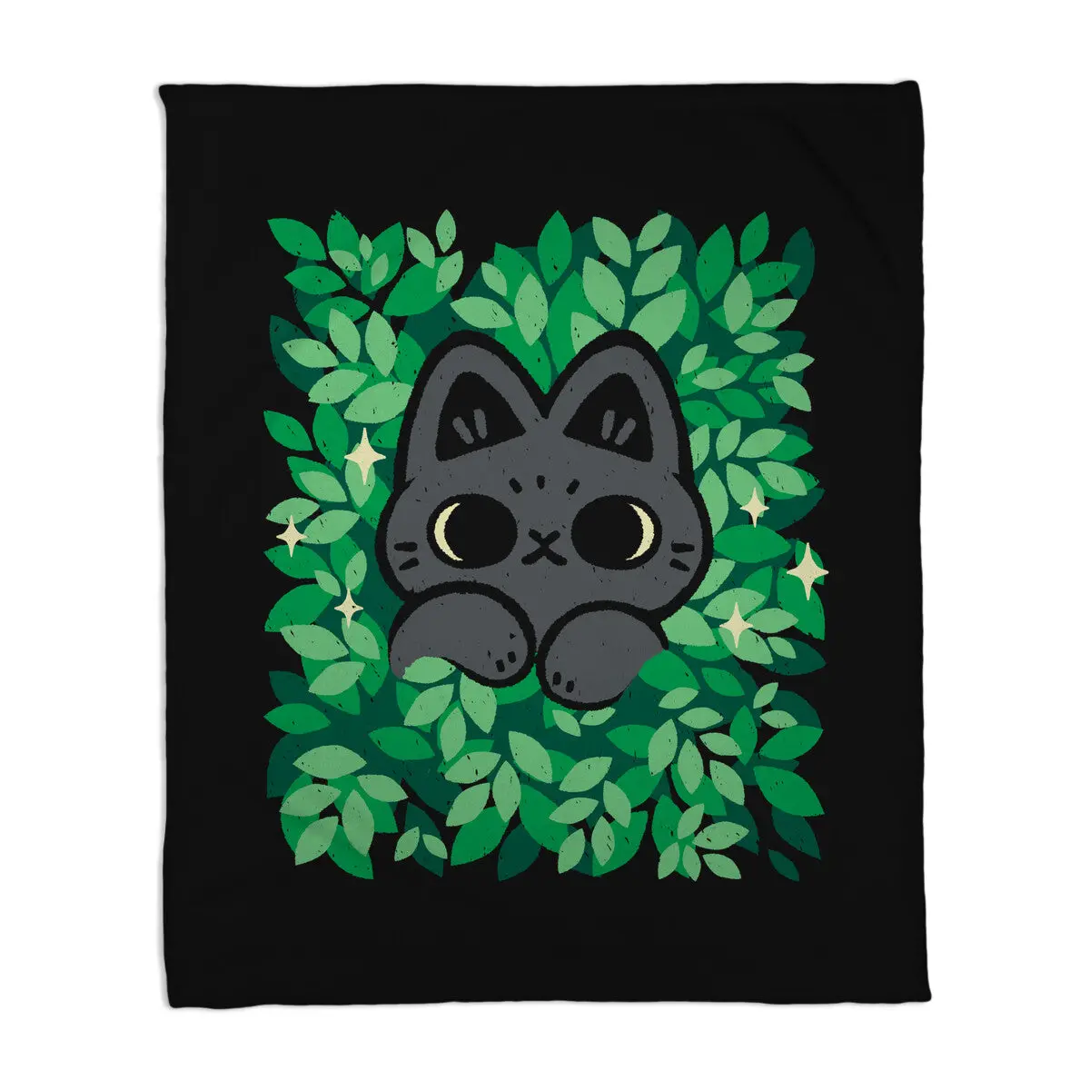 Cute Black Cat Peeking 1
