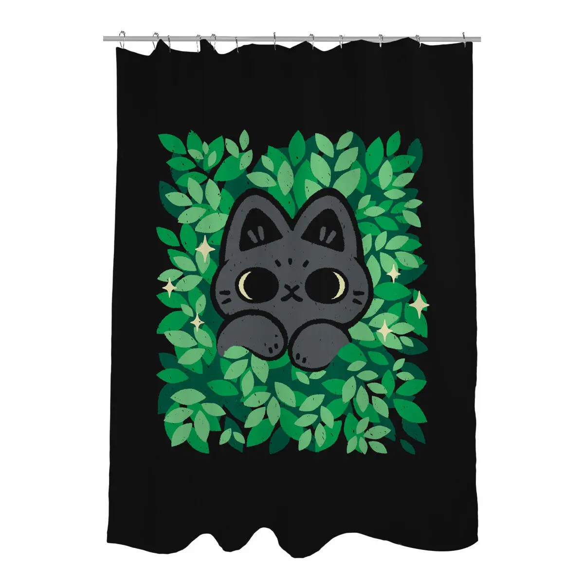 Cute Black Cat Peeking 1