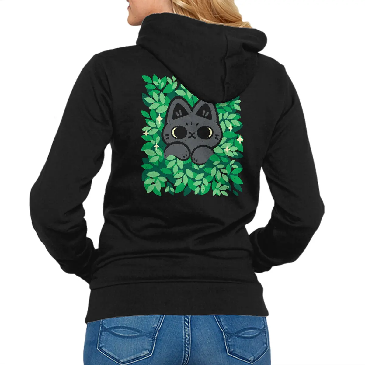 Cute Black Cat Peeking 1