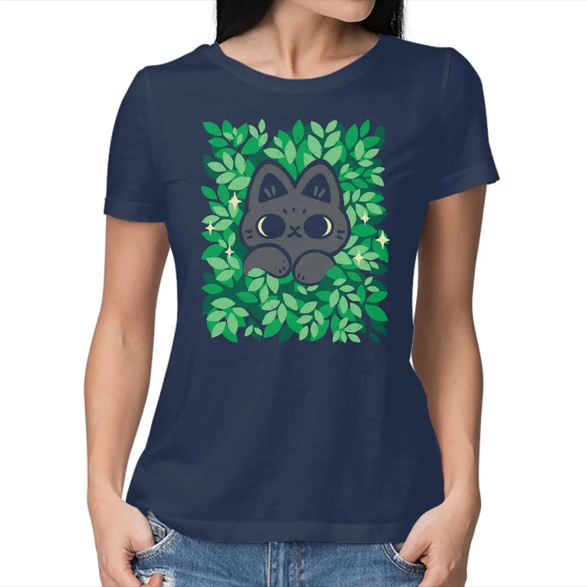 Cute Black Cat Peeking 7