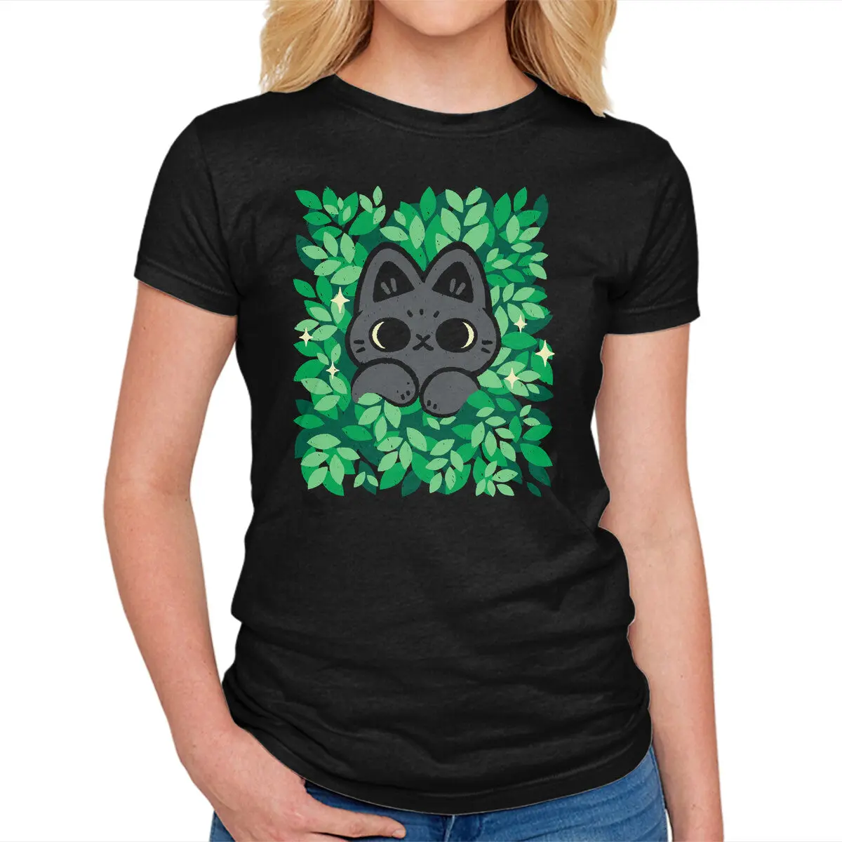Cute Black Cat Peeking 1
