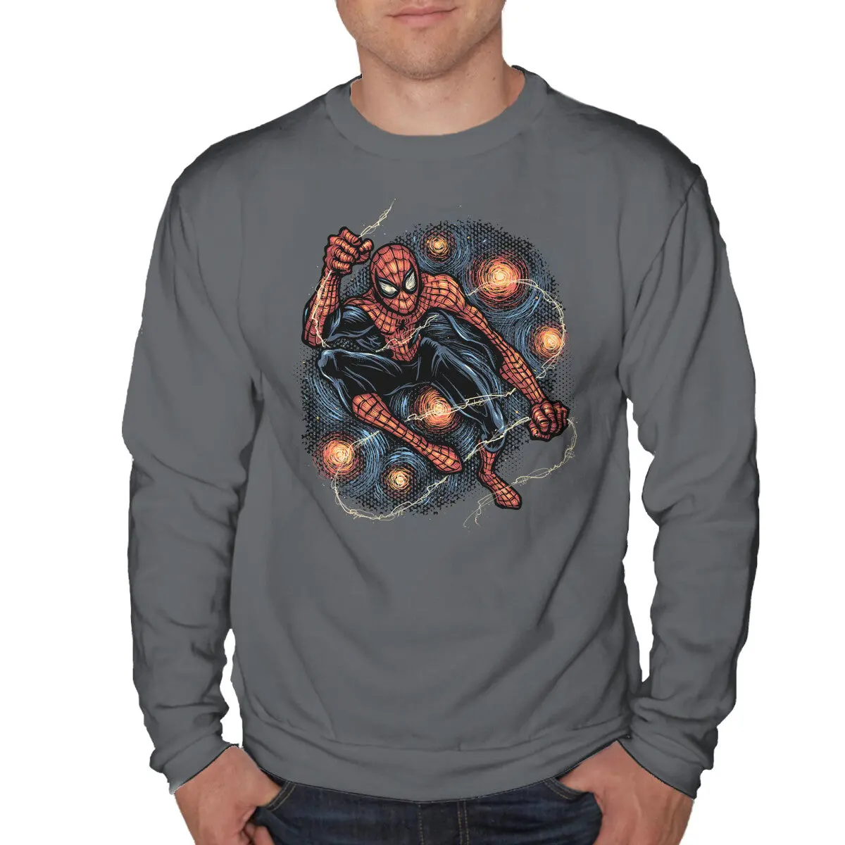 Starry Night Art Crewneck Sweatshirt - Image 7