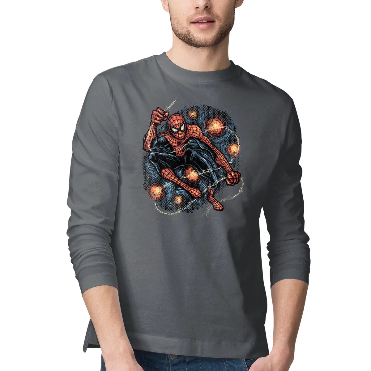 Starry Night Art Long-Sleeve T-Shirt - Image 7