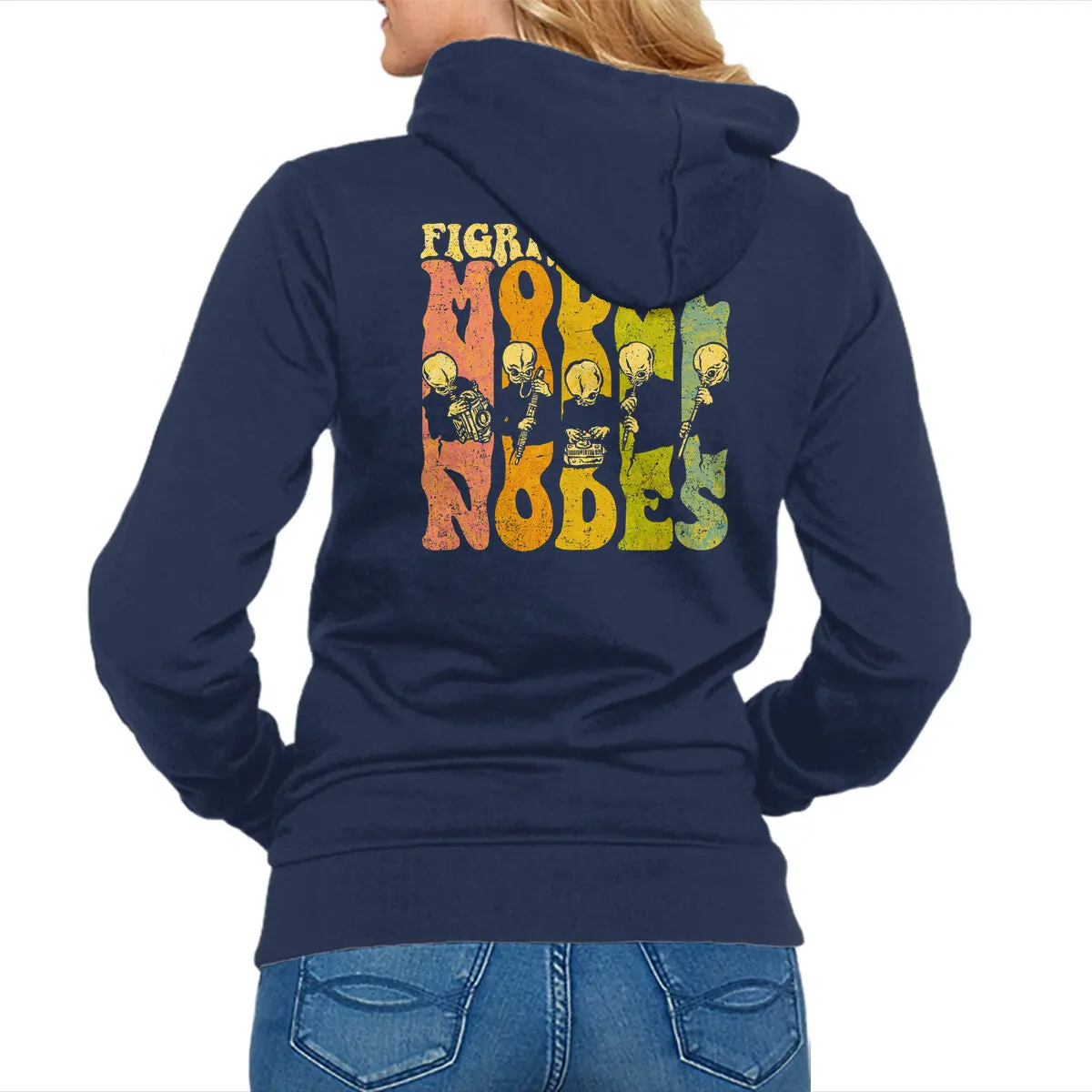 Modal Nodes Unisex Zip-Up Sweatshirt - Image 4