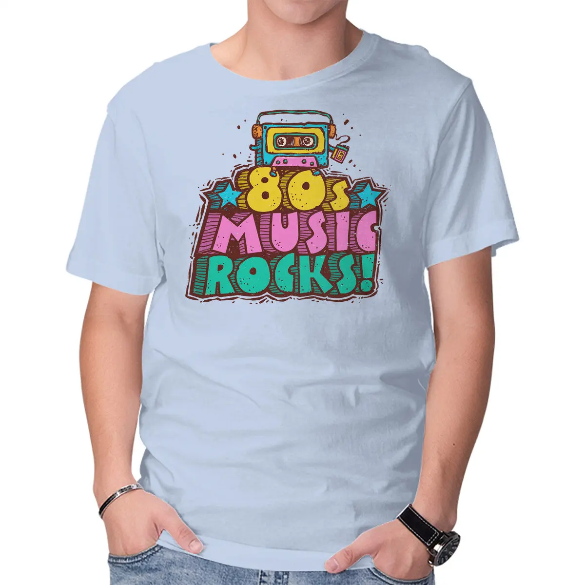 Retro 80s Music T-Shirt for Men - Image 9
