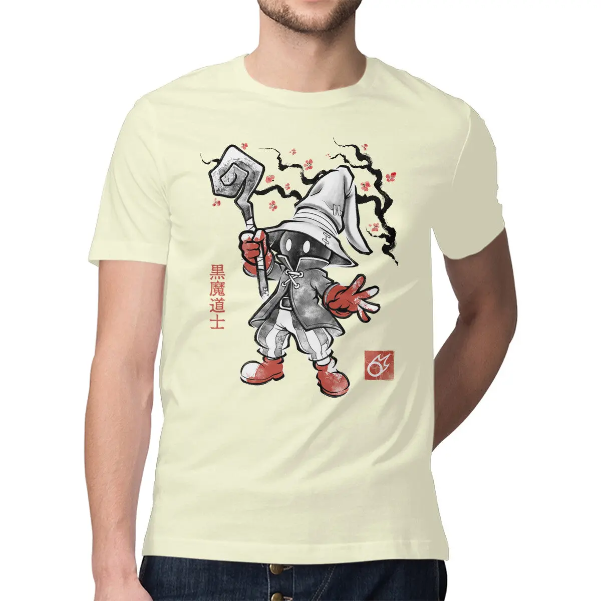 Void Caster Sumi-E Graphic T-Shirt - Image 9