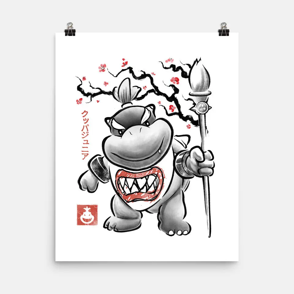Prince Koopa Sumi-E 2