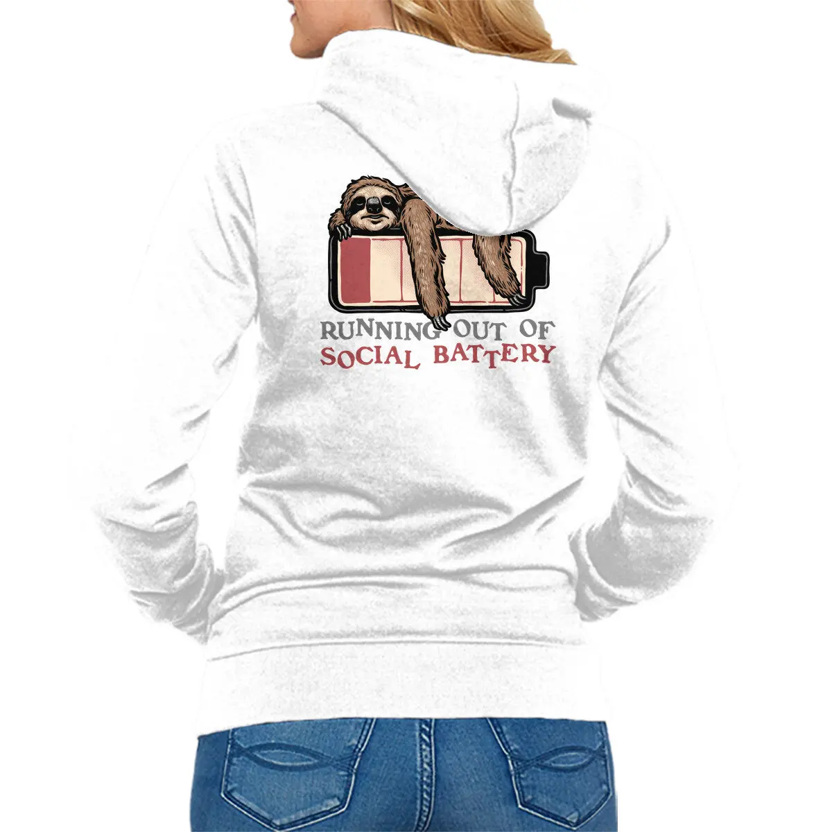 Social Battery Low Sweatshirt - Image 7