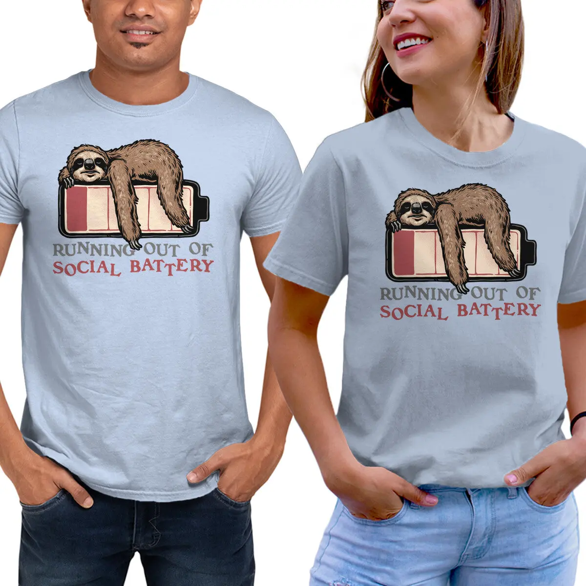 Social Battery Depleted Tee - Image 13