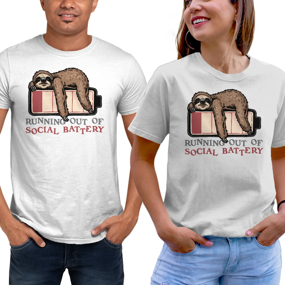 Social Battery Depleted Tee - Image 9