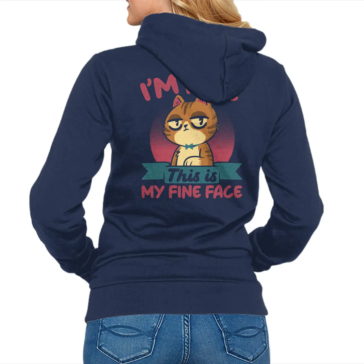 Fine Face Zip-Up Sweatshirt - Image 4
