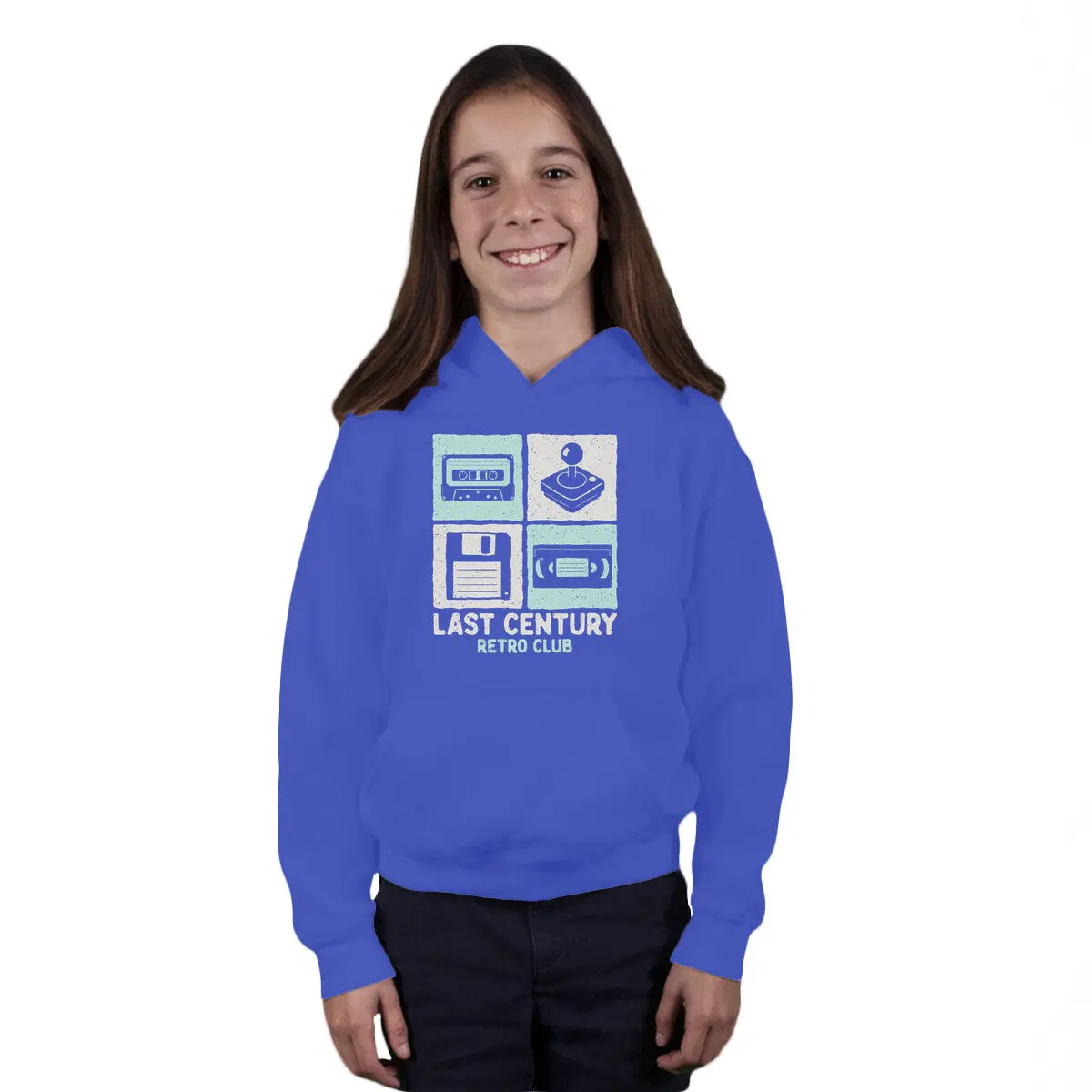 Vintage Club Retro Pullover Sweatshirt for Youth - Image 7