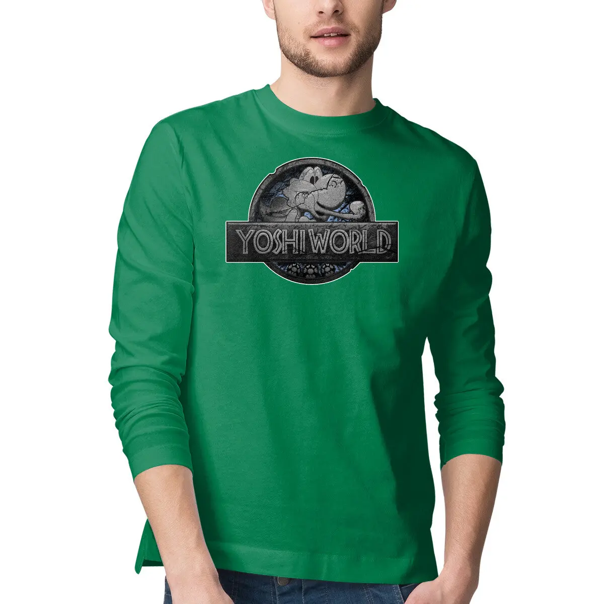 Green Dinosaur World T-Shirt - Image 10