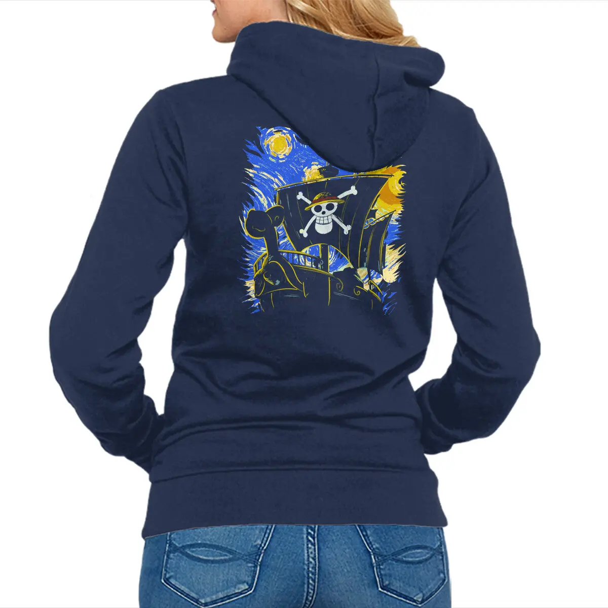 Starry Night Holiday Zip-Up Sweatshirt - Image 4