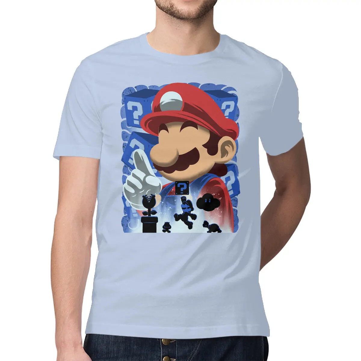Premium Cotton Blue Jumpman T-Shirt - Image 13