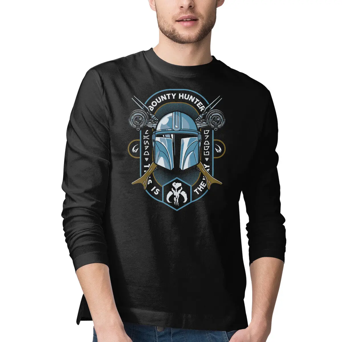 Razor Crest Hunter Long-Sleeve T-Shirt for Men - Image 4