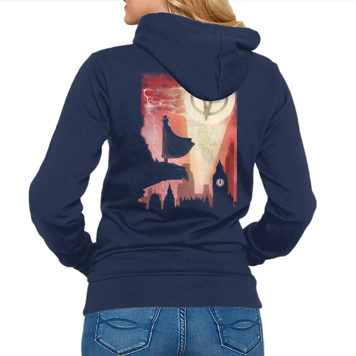 Anarchy Knight Unisex Zip-Up Sweatshirt - Image 4
