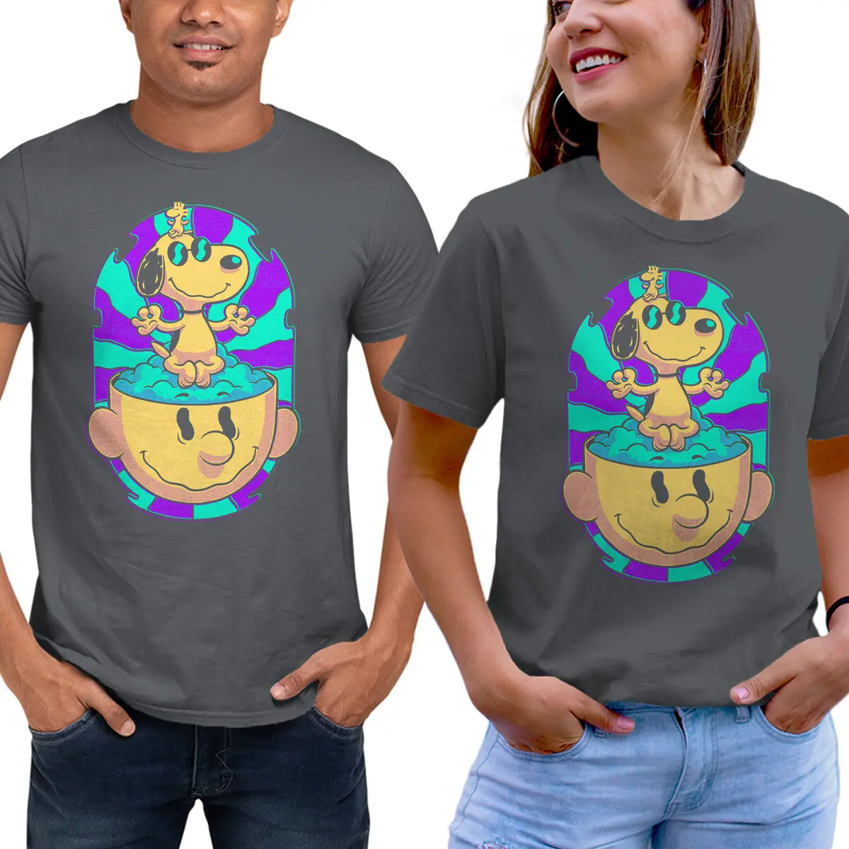 Kids' Unisex Psychedelic Beagle T-Shirt - Image 9
