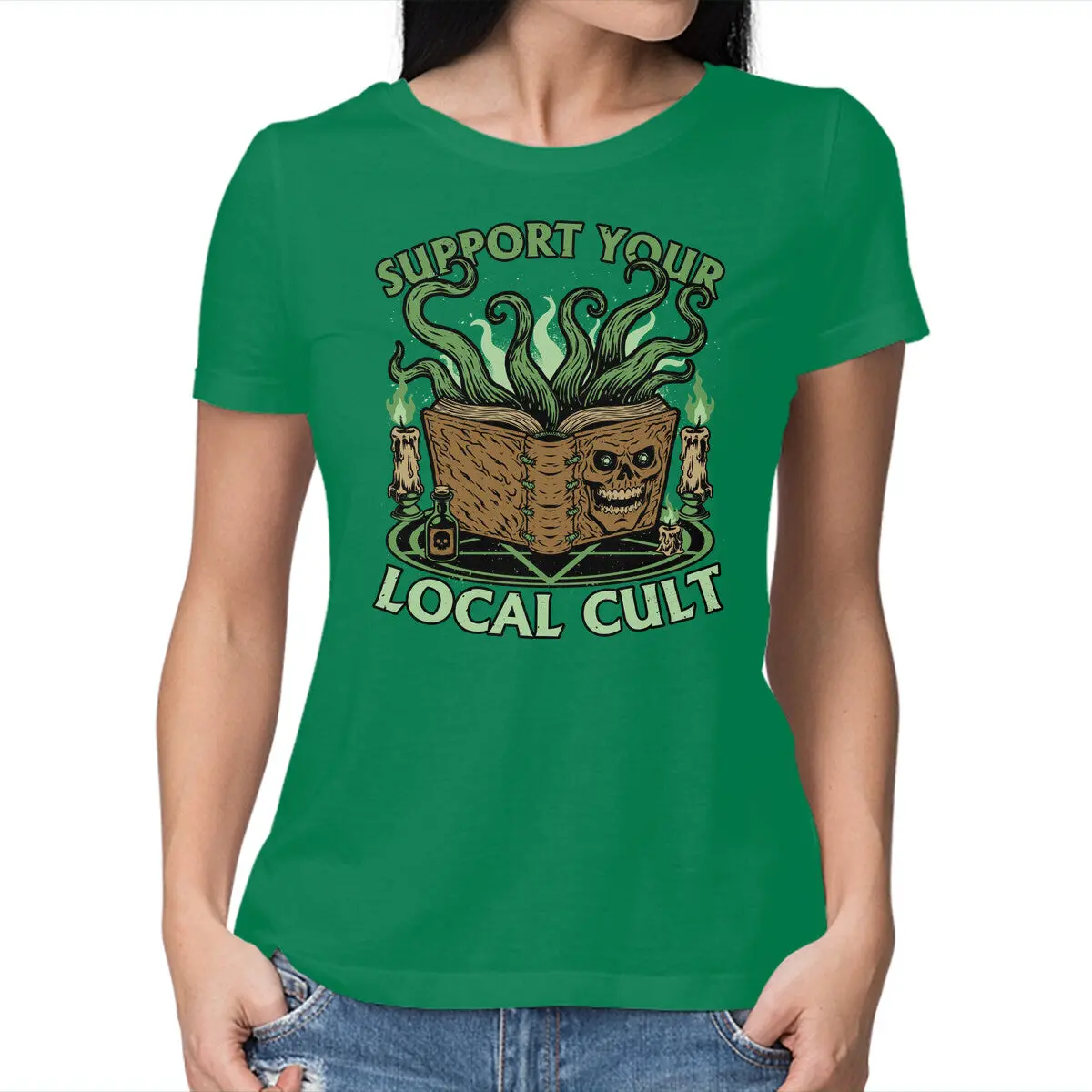 Necronomicon-Inspired Cultist T-Shirt for Women - Image 13