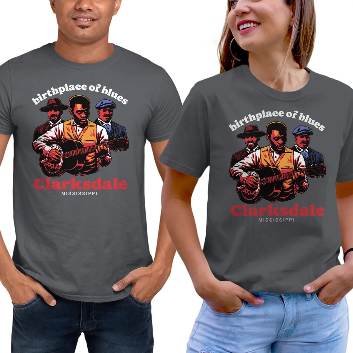 Vampire Horror T-Shirt in Blue - Image 9