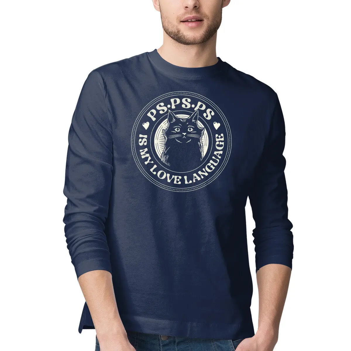 Pspsps Is My Love Language Cat T-Shirt - Image 4