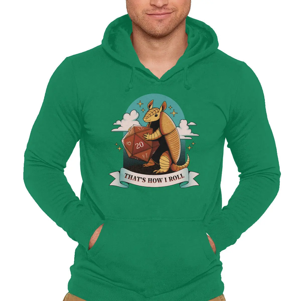 Armadillo Sweatshirt – Unisex Pullover with 'That's How I Roll' Design - Image 10