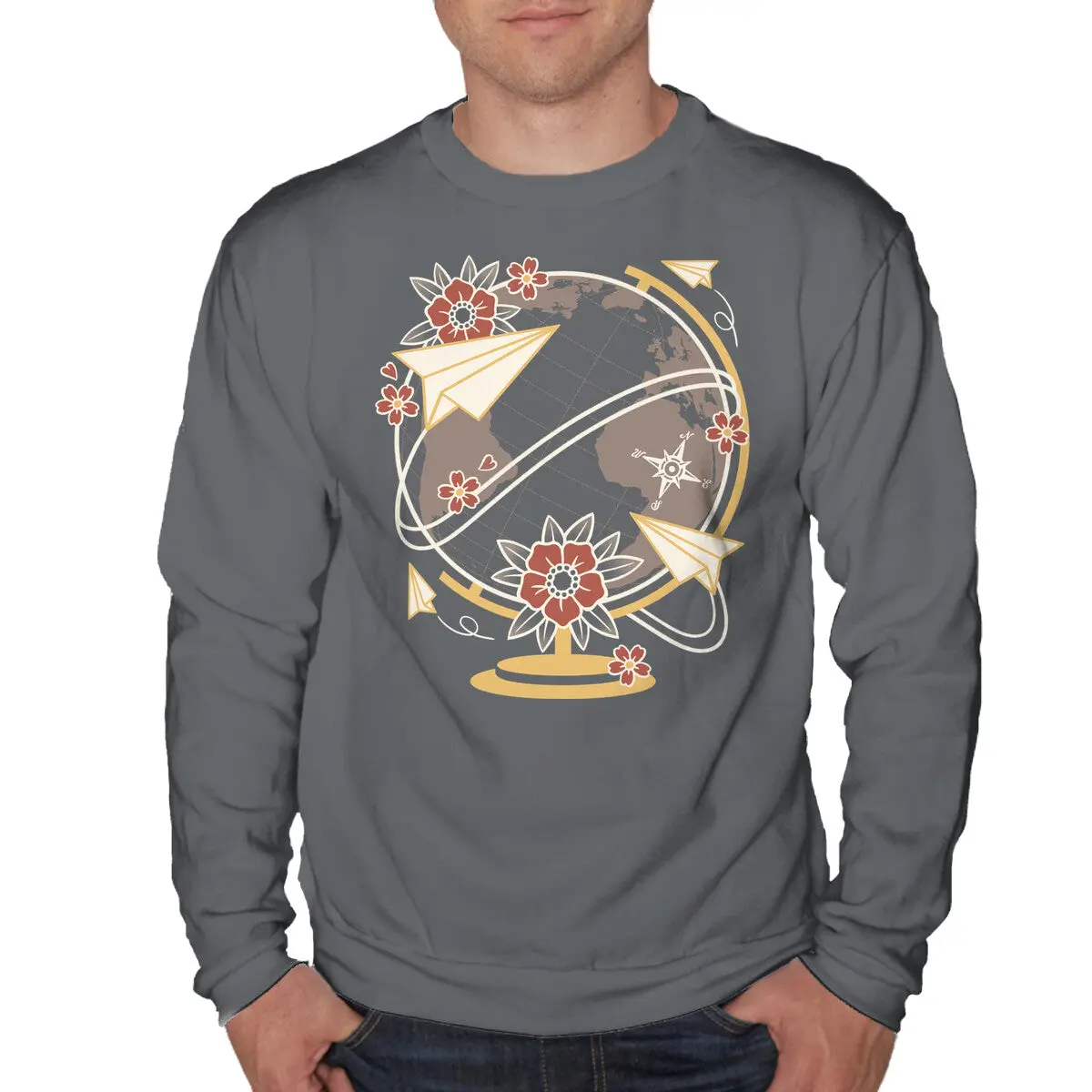 Origami Airplane Sweatshirt - Image 7